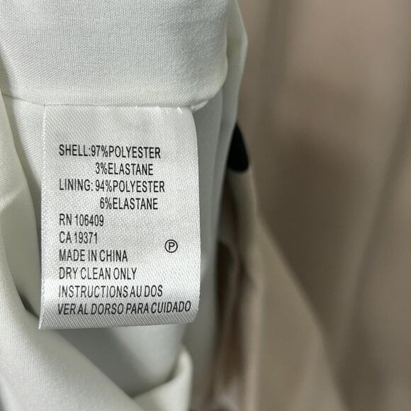 Tahari Dress Arthur S Levine Colorblock Size 10 Beige Multi Sleeveless - Picture 8 of 8